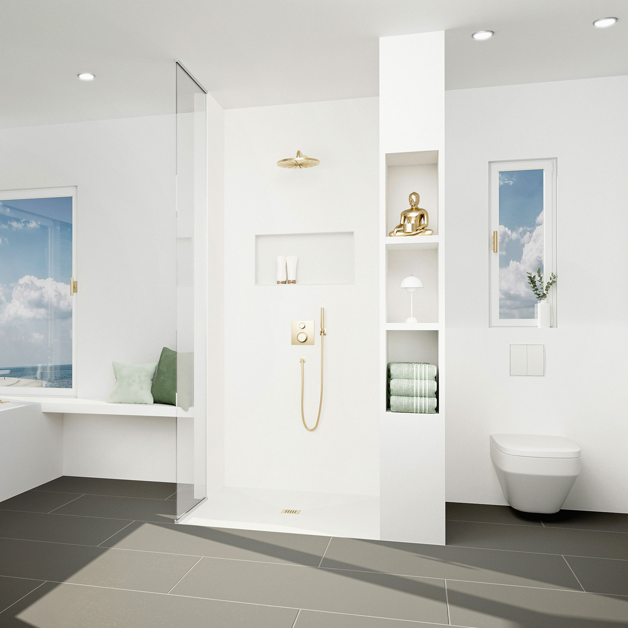 Wedi Top Wall Pure Wit